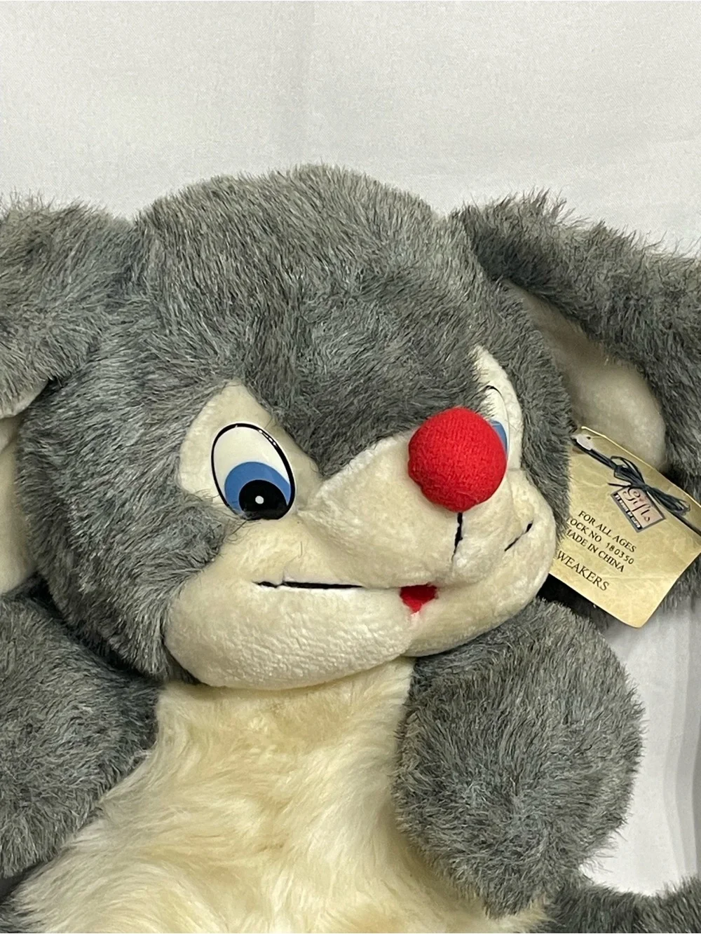 Large 16” Vintage House of Lloyd Tweakers The Mouse Jumbo Plush With Tag! New Ol